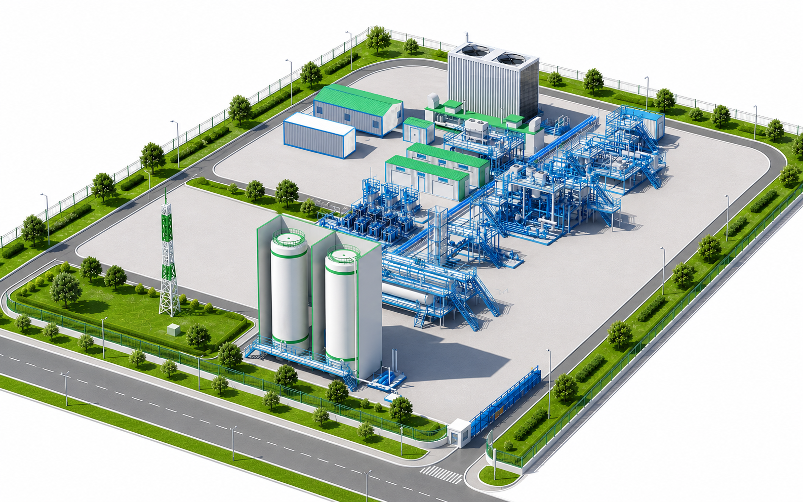 Малотоннажный комплекс сжижения природного газа (КСПГ) 1,5 т/час